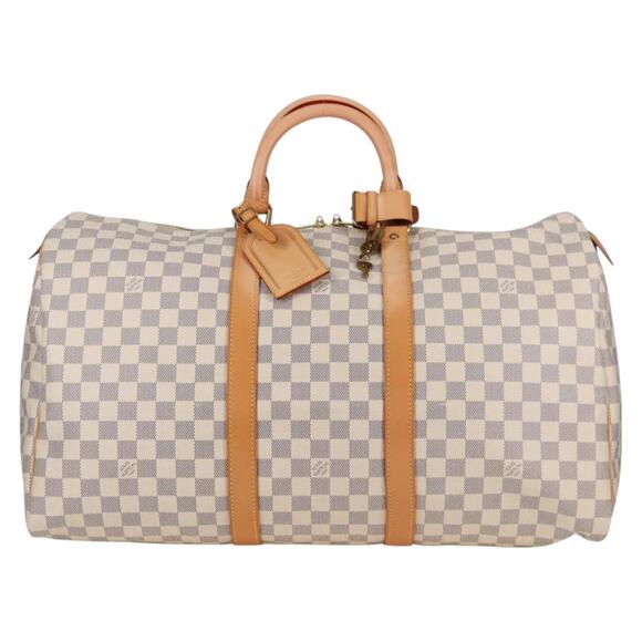 LOUIS VUITTON Damier Azur Keepall 50 Boston Bag N41430 - Picture 13 of 16